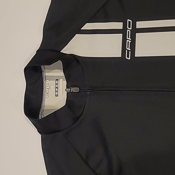 Capo Cycling Jersey Shirt Black White XL - Picture 7 of 14